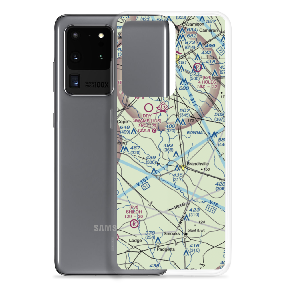 Bell's Branch Airport (SC91) VFR Sectional Samsung Case Samsung Galaxy S20 Ultra model shown
