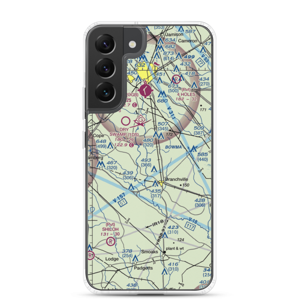 Bell's Branch Airport (SC91) VFR Sectional Samsung Case Samsung Galaxy S22 Plus model shown