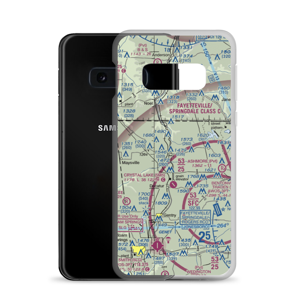 Bella Vista Field (AR09) VFR Sectional Samsung Case Samsung Galaxy S10e model shown
