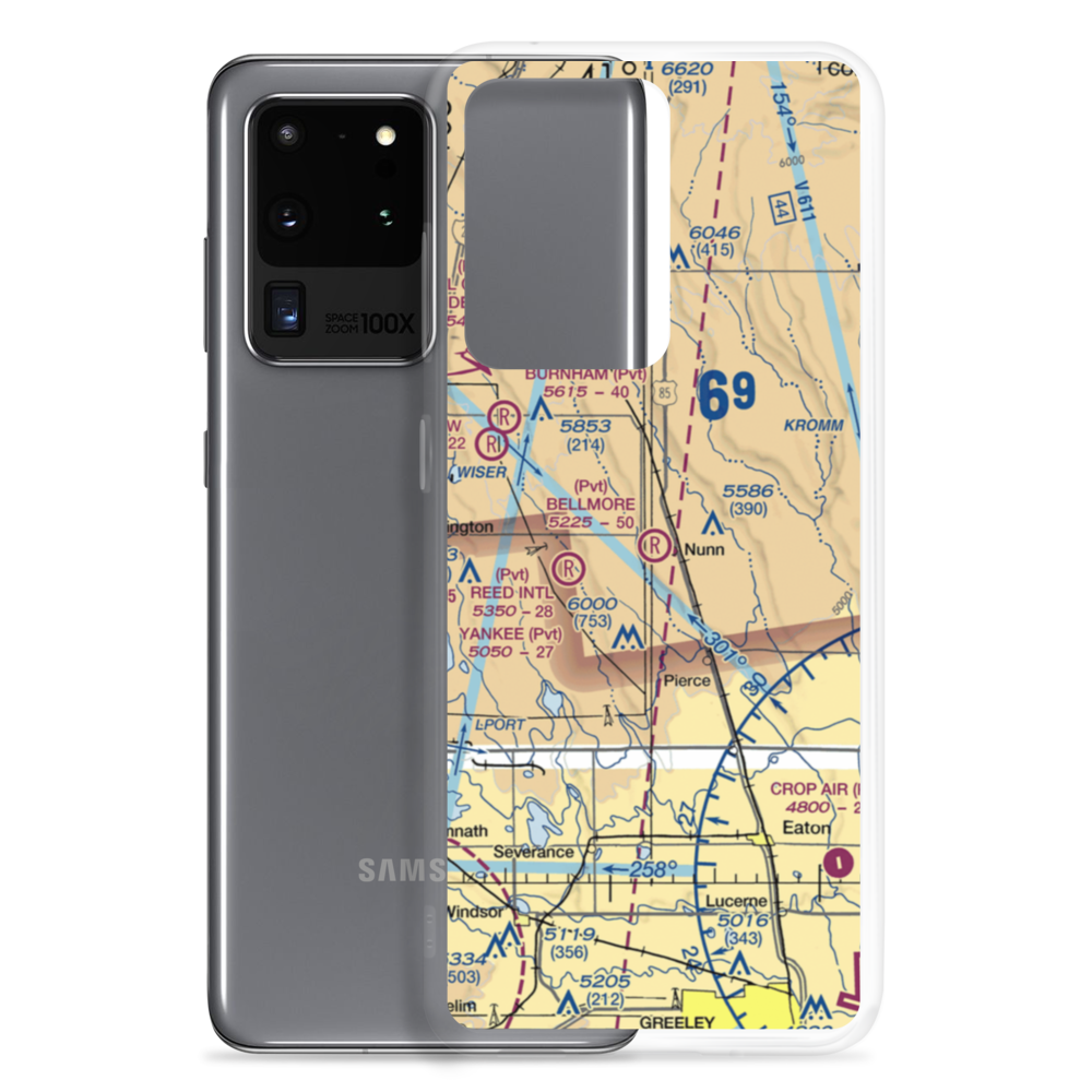 Bellmore Farms Airport (1CO3) VFR Sectional Samsung Case Samsung Galaxy S20 Ultra model shown