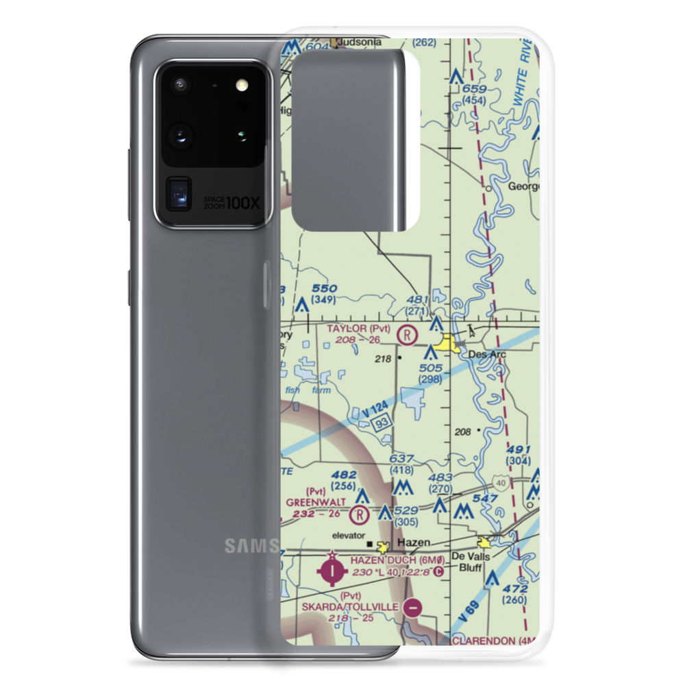 Bells Field (BELLS) VFR Sectional Samsung Case Samsung Galaxy S20 Ultra model shown