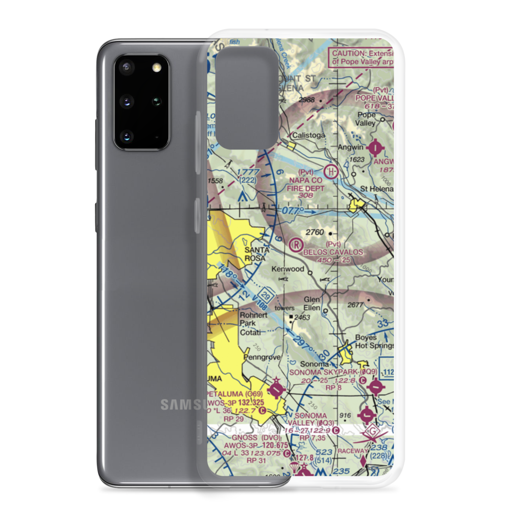 Belos Cavalos Airport (CA39) VFR Sectional Samsung Case Samsung Galaxy S20 Plus model shown