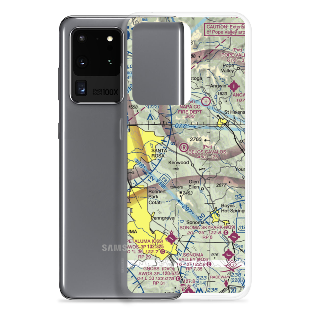 Belos Cavalos Airport (CA39) VFR Sectional Samsung Case Samsung Galaxy S20 Ultra model shown