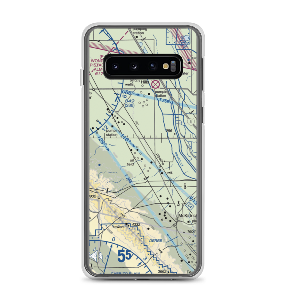 Belridge Strip (1CA1) VFR Sectional Samsung Case Samsung Galaxy S10 model shown