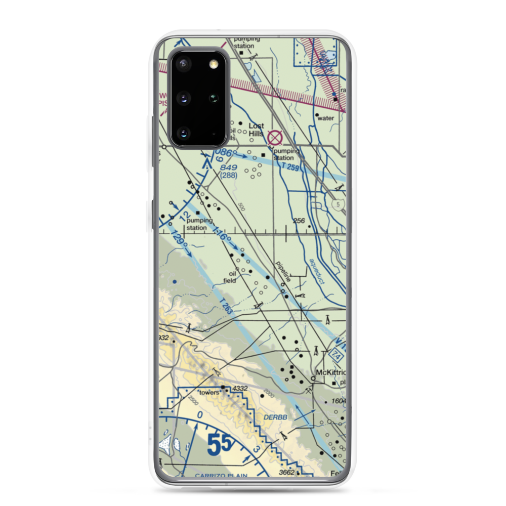 Belridge Strip (1CA1) VFR Sectional Samsung Case Samsung Galaxy S20 Plus model shown