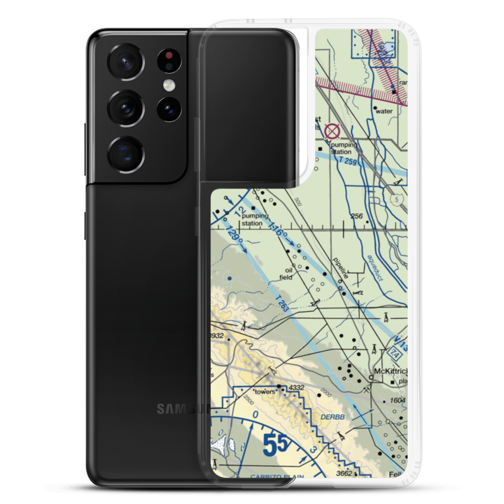 Belridge Strip (1CA1) VFR Sectional Samsung Case Samsung Galaxy S21 Ultra model shown