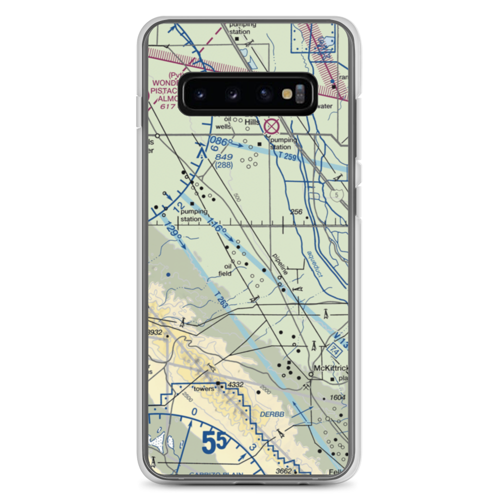 Belridge Strip (1CA1) VFR Sectional Samsung Case Samsung Galaxy S10+ model shown