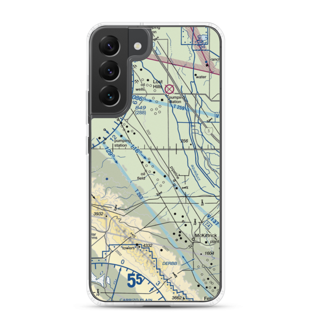 Belridge Strip (1CA1) VFR Sectional Samsung Case Samsung Galaxy S22 Plus model shown