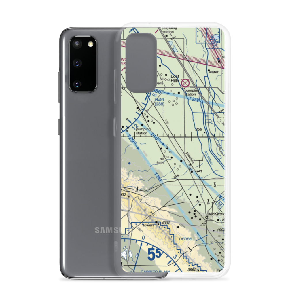 Belridge Strip (1CA1) VFR Sectional Samsung Case Samsung Galaxy S20 model shown