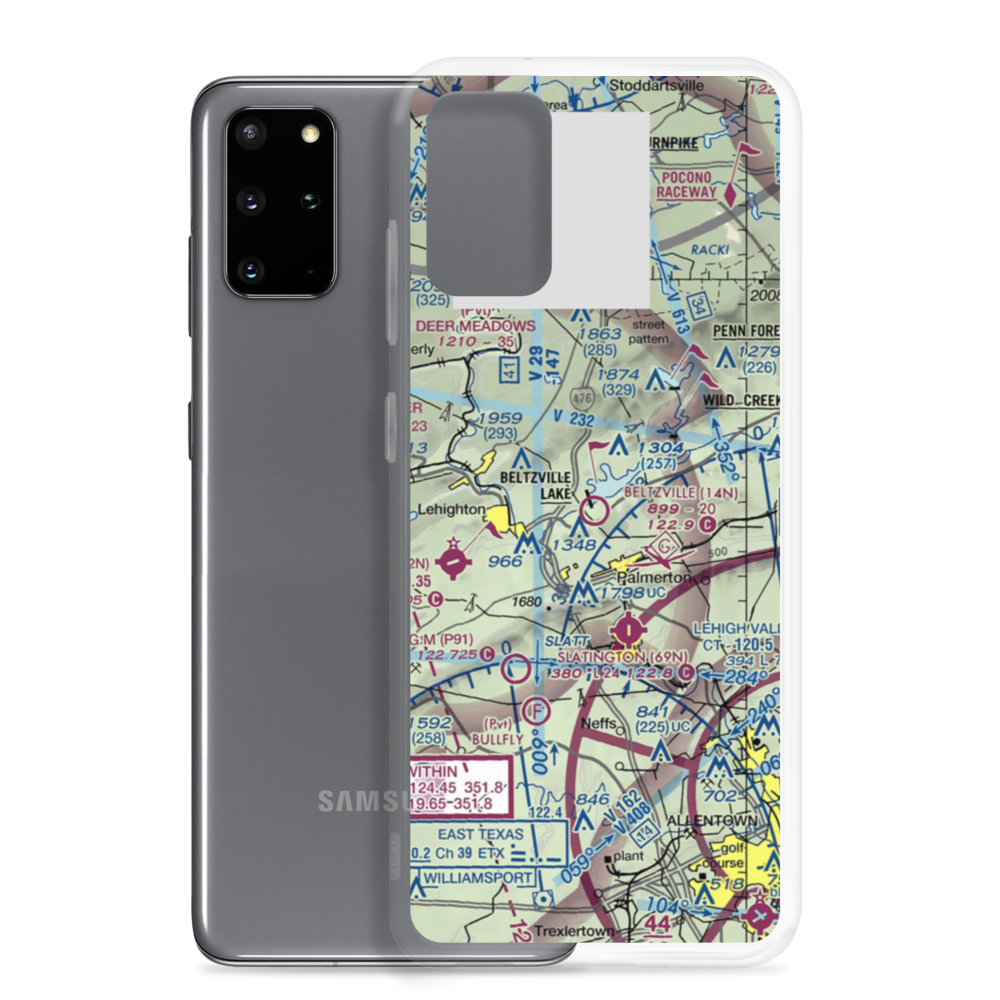 Beltzville Airport (14N) VFR Sectional Samsung Case Samsung Galaxy S20 Plus model shown