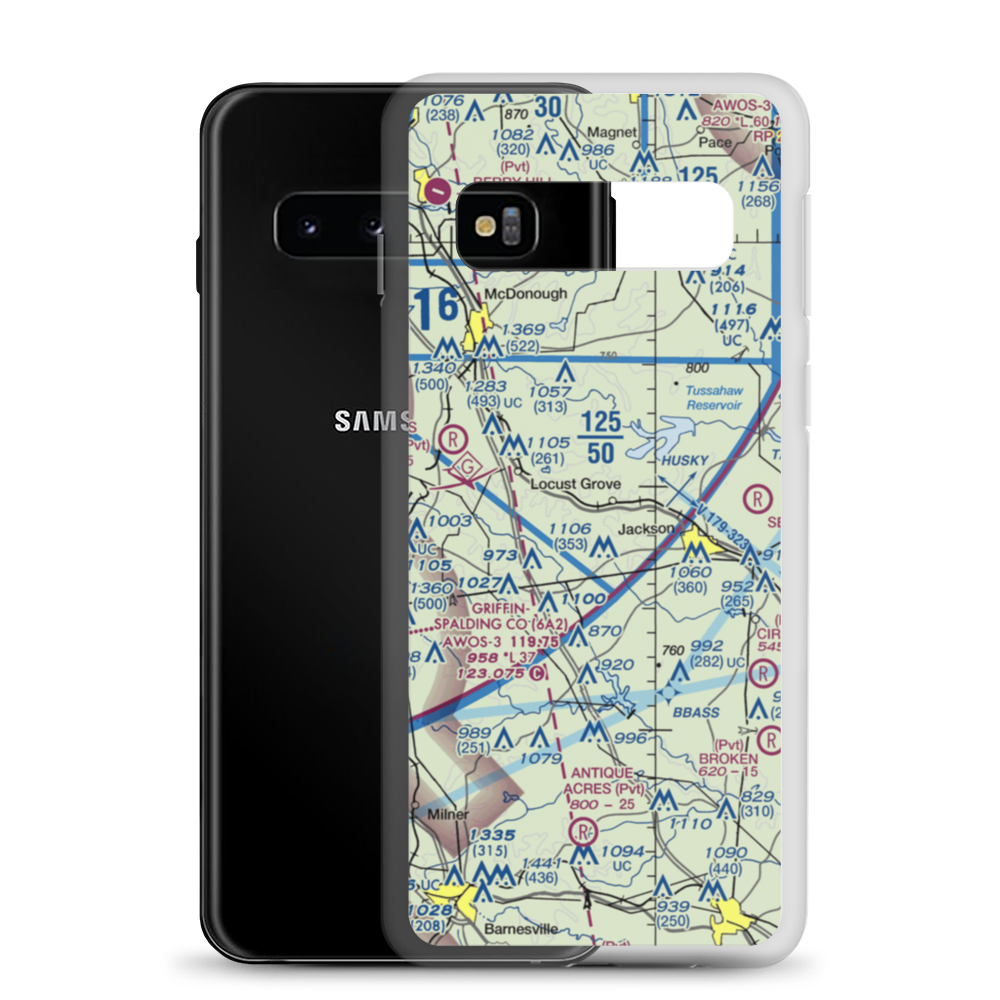 Ben Ammons Airport (US-0083) VFR Sectional Samsung Case Samsung Galaxy S10 model shown