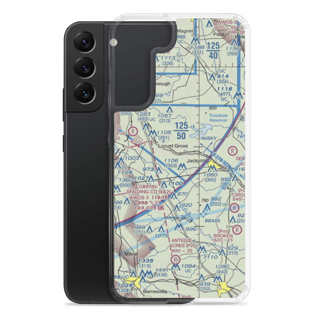 Ben Ammons Airport (US-0083) VFR Sectional Samsung Case Samsung Galaxy S22 Plus model shown
