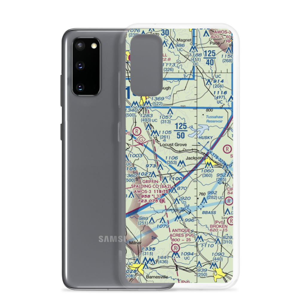 Ben Ammons Airport (US-0083) VFR Sectional Samsung Case Samsung Galaxy S20 model shown