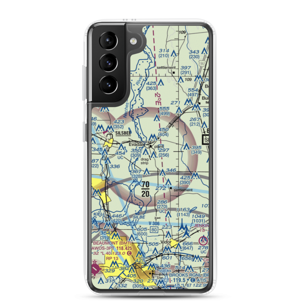 Ben Bruce Memorial Airpark (EVA) VFR Sectional Samsung Case Samsung Galaxy S21 Plus model shown