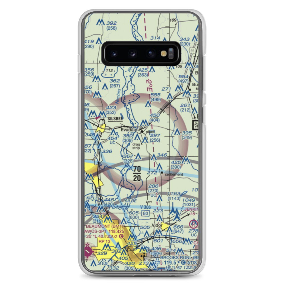 Ben Bruce Memorial Airpark (EVA) VFR Sectional Samsung Case Samsung Galaxy S10+ model shown