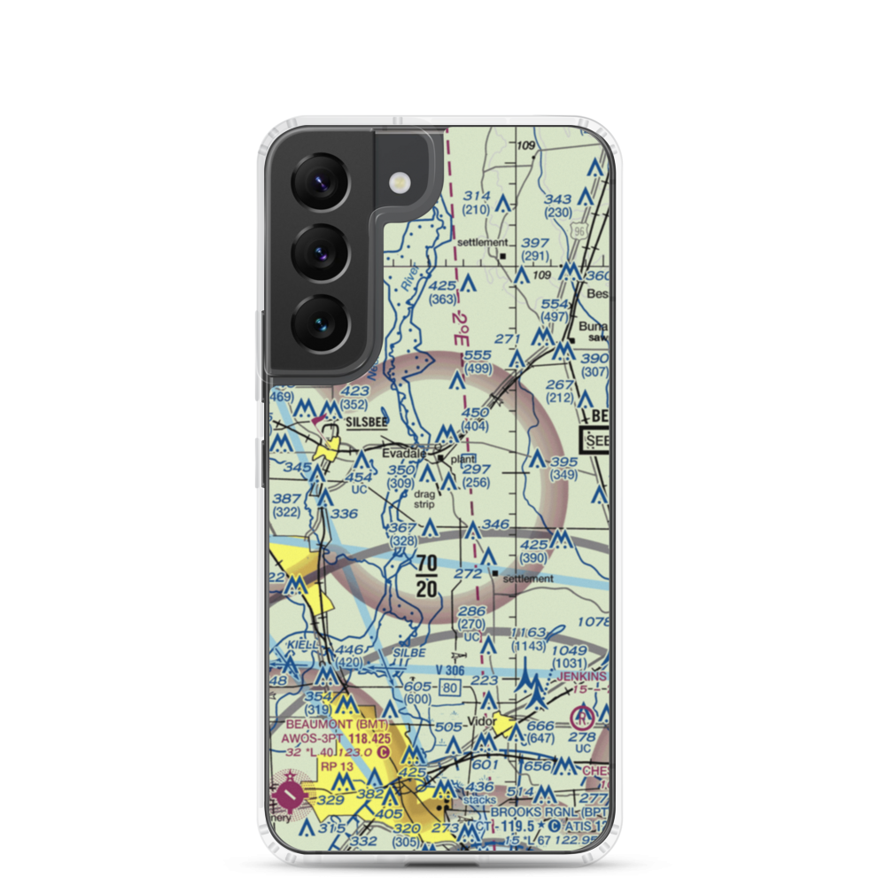 Ben Bruce Memorial Airpark (EVA) VFR Sectional Samsung Case Samsung Galaxy S22 model shown