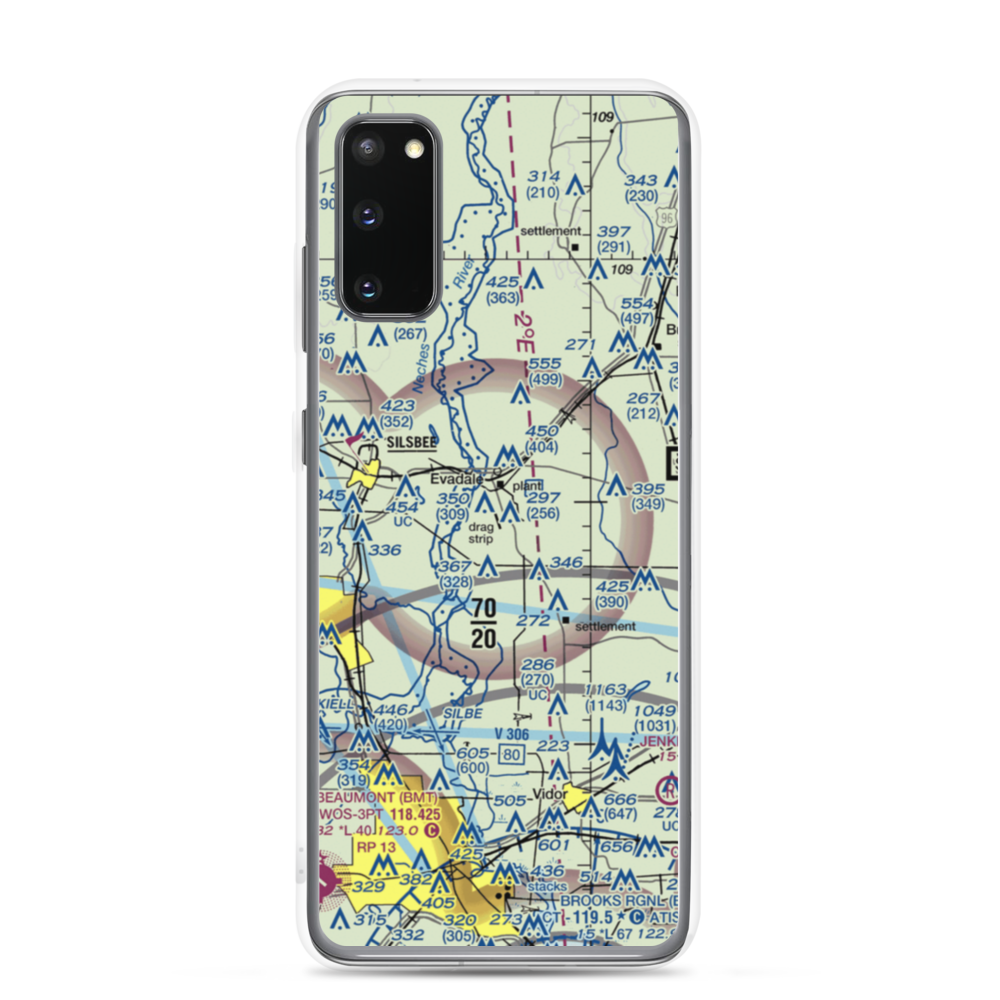 Ben Bruce Memorial Airpark (EVA) VFR Sectional Samsung Case Samsung Galaxy S20 model shown