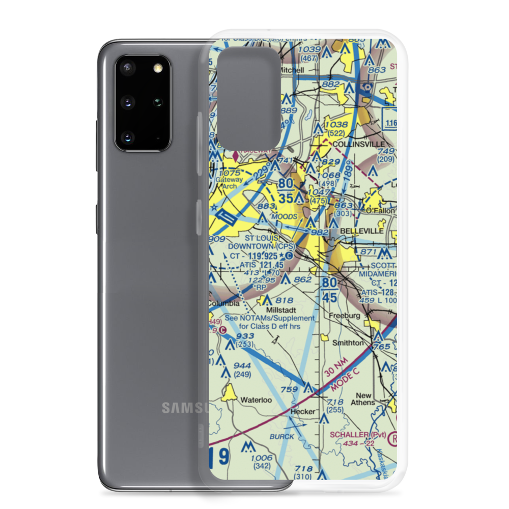 Ben Emge Airport (2IL7) VFR Sectional Samsung Case Samsung Galaxy S20 Plus model shown
