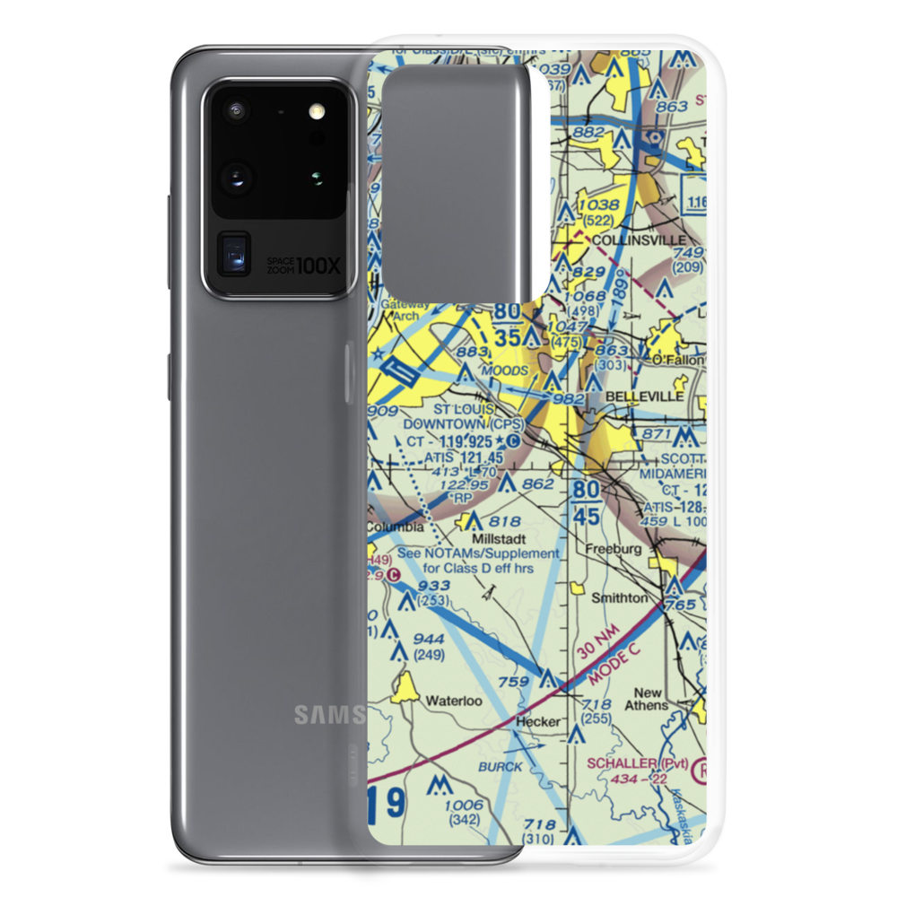 Ben Emge Airport (2IL7) VFR Sectional Samsung Case Samsung Galaxy S20 Ultra model shown