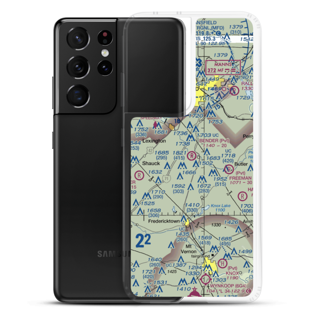 Bender Airport (9OA9) VFR Sectional Samsung Case Samsung Galaxy S21 Ultra model shown