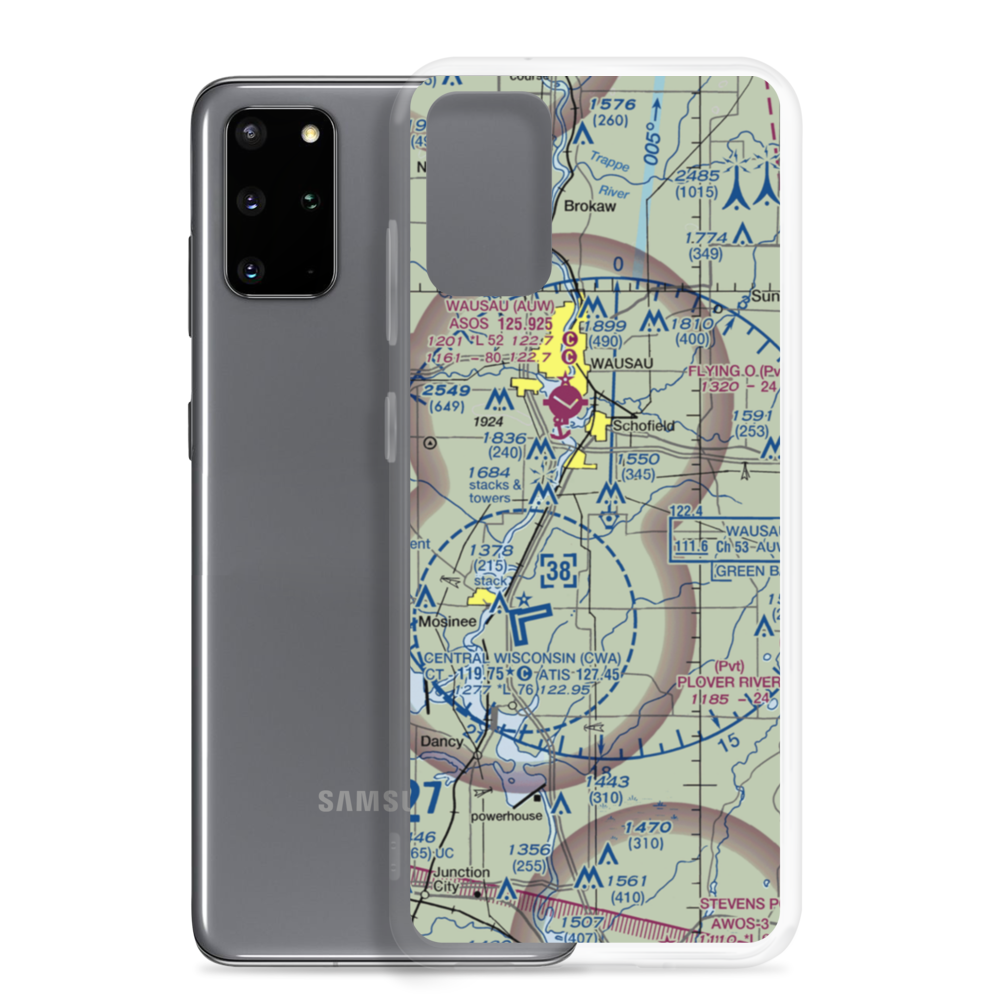 Bender's Airport (2WI0) VFR Sectional Samsung Case Samsung Galaxy S20 Plus model shown