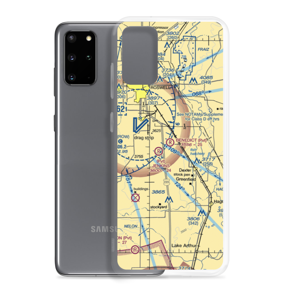 Benedict Airpark (NM20) VFR Sectional Samsung Case Samsung Galaxy S20 Plus model shown