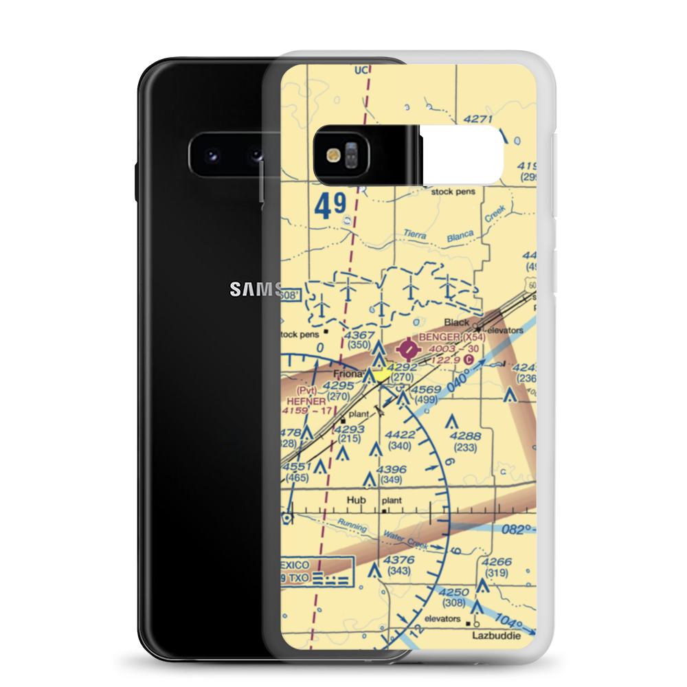 Benger Air Park (X54) VFR Sectional Samsung Case Samsung Galaxy S10 model shown