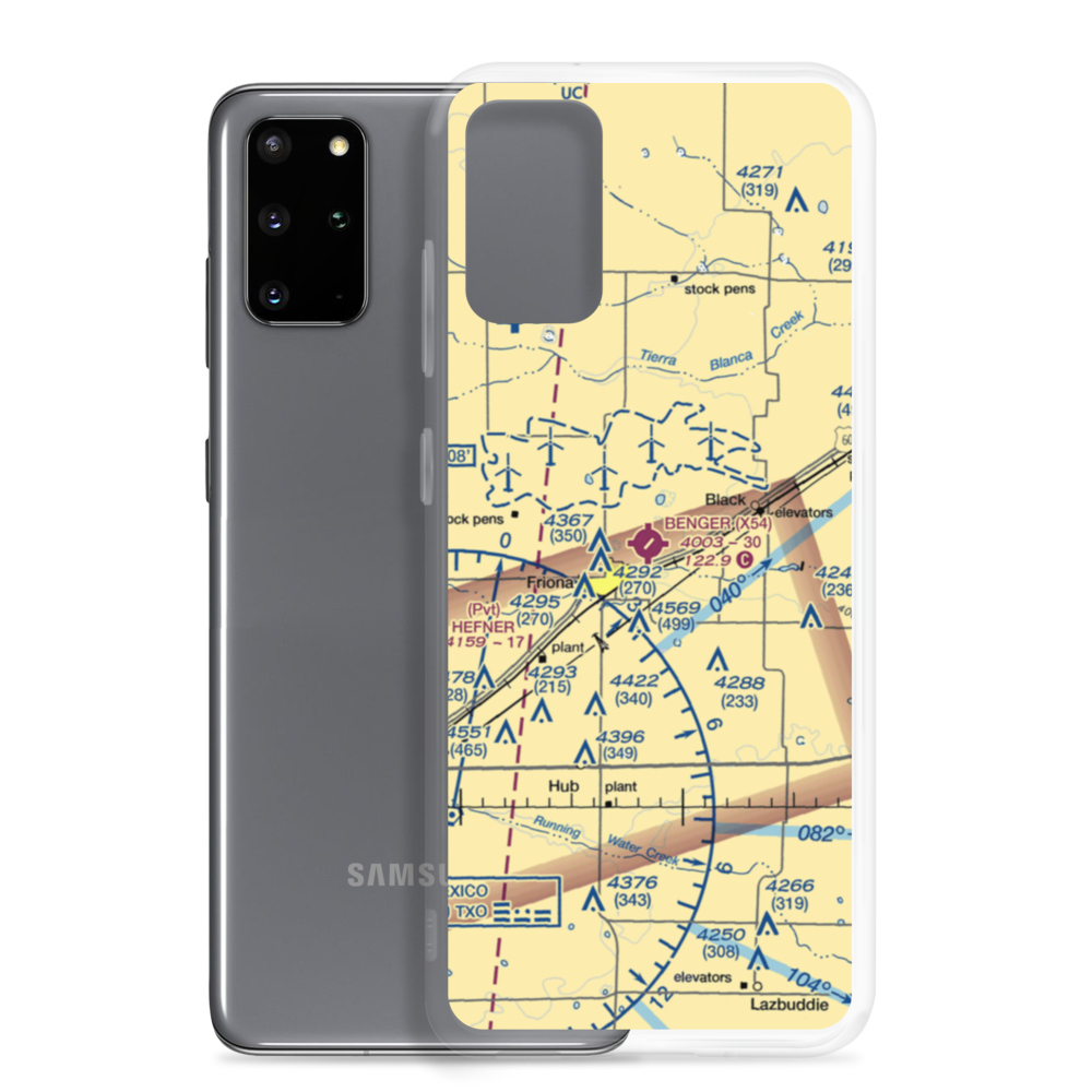 Benger Air Park (X54) VFR Sectional Samsung Case Samsung Galaxy S20 Plus model shown
