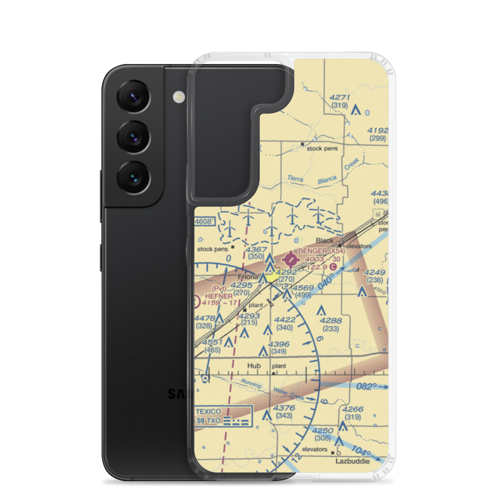 Benger Air Park (X54) VFR Sectional Samsung Case Samsung Galaxy S22 model shown