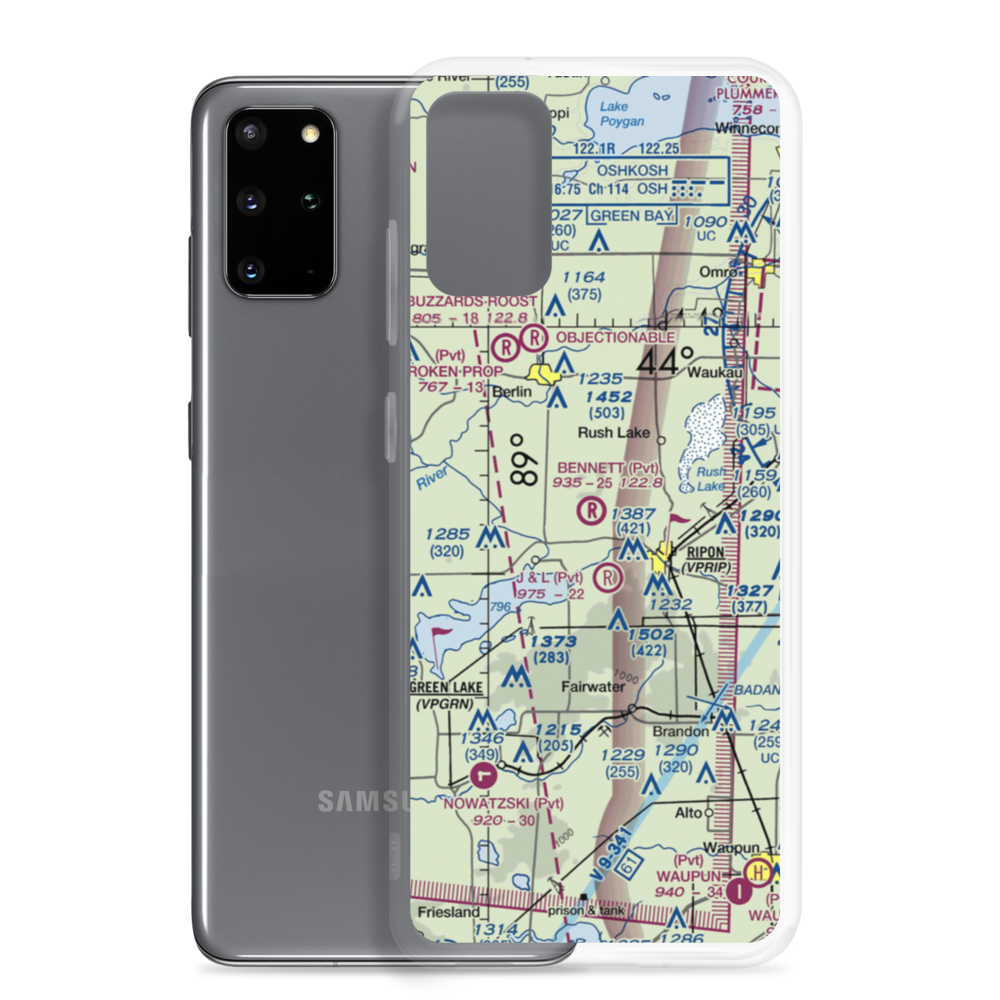 Bennet Field (WI67) VFR Sectional Samsung Case Samsung Galaxy S20 Plus model shown