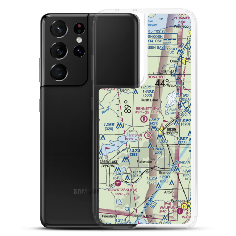 Bennet Field (WI67) VFR Sectional Samsung Case Samsung Galaxy S21 Ultra model shown