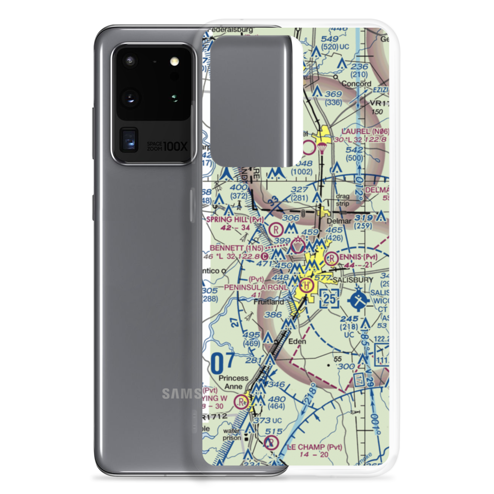 Bennett Airport (1N5) VFR Sectional Samsung Case Samsung Galaxy S20 Ultra model shown