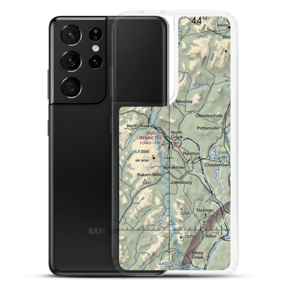 Bennetts Airport (0NY0) VFR Sectional Samsung Case Samsung Galaxy S21 Ultra model shown