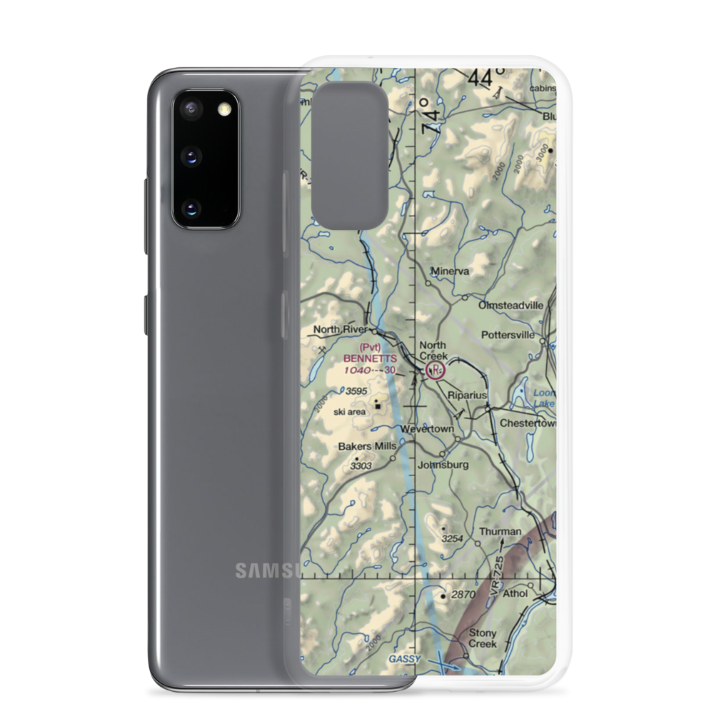 Bennetts Airport (0NY0) VFR Sectional Samsung Case Samsung Galaxy S20 model shown