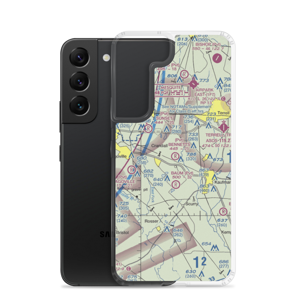 Bennetts Airport (9TX2) VFR Sectional Samsung Case Samsung Galaxy S22 model shown