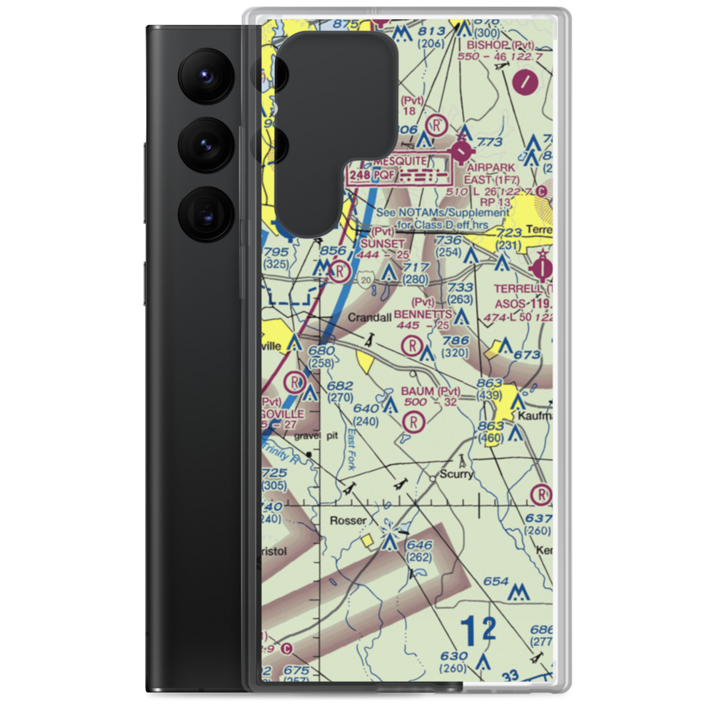 Bennetts Airport (9TX2) VFR Sectional Samsung Case Samsung Galaxy S22 Ultra model shown