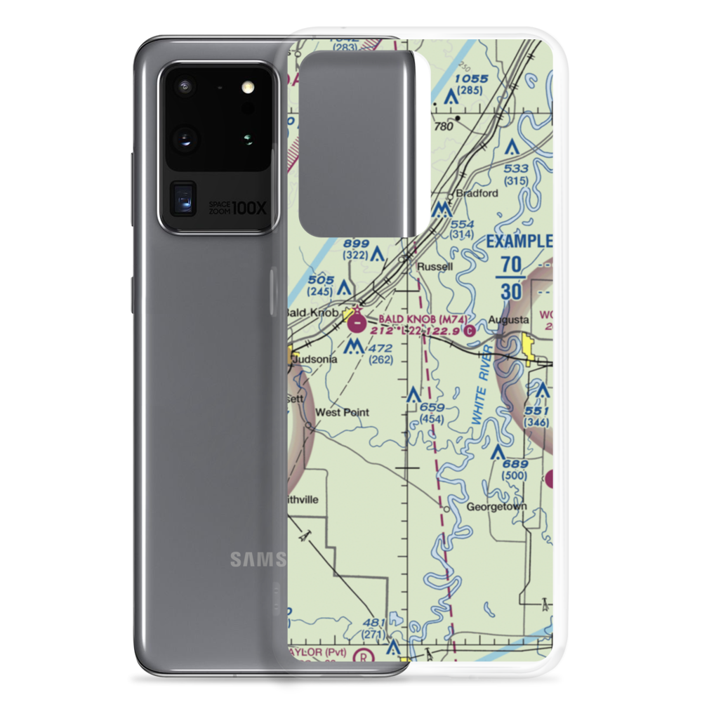 Bennetts Field (BENNETT) VFR Sectional Samsung Case Samsung Galaxy S20 Ultra model shown
