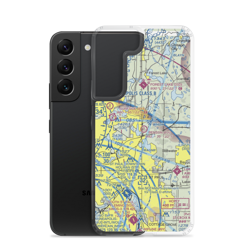 Benson Airport (6MN9) VFR Sectional Samsung Case Samsung Galaxy S22 model shown