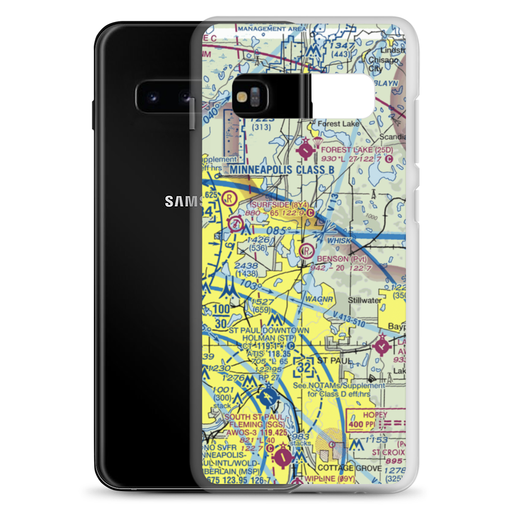 Benson Airport (6MN9) VFR Sectional Samsung Case Samsung Galaxy S10+ model shown