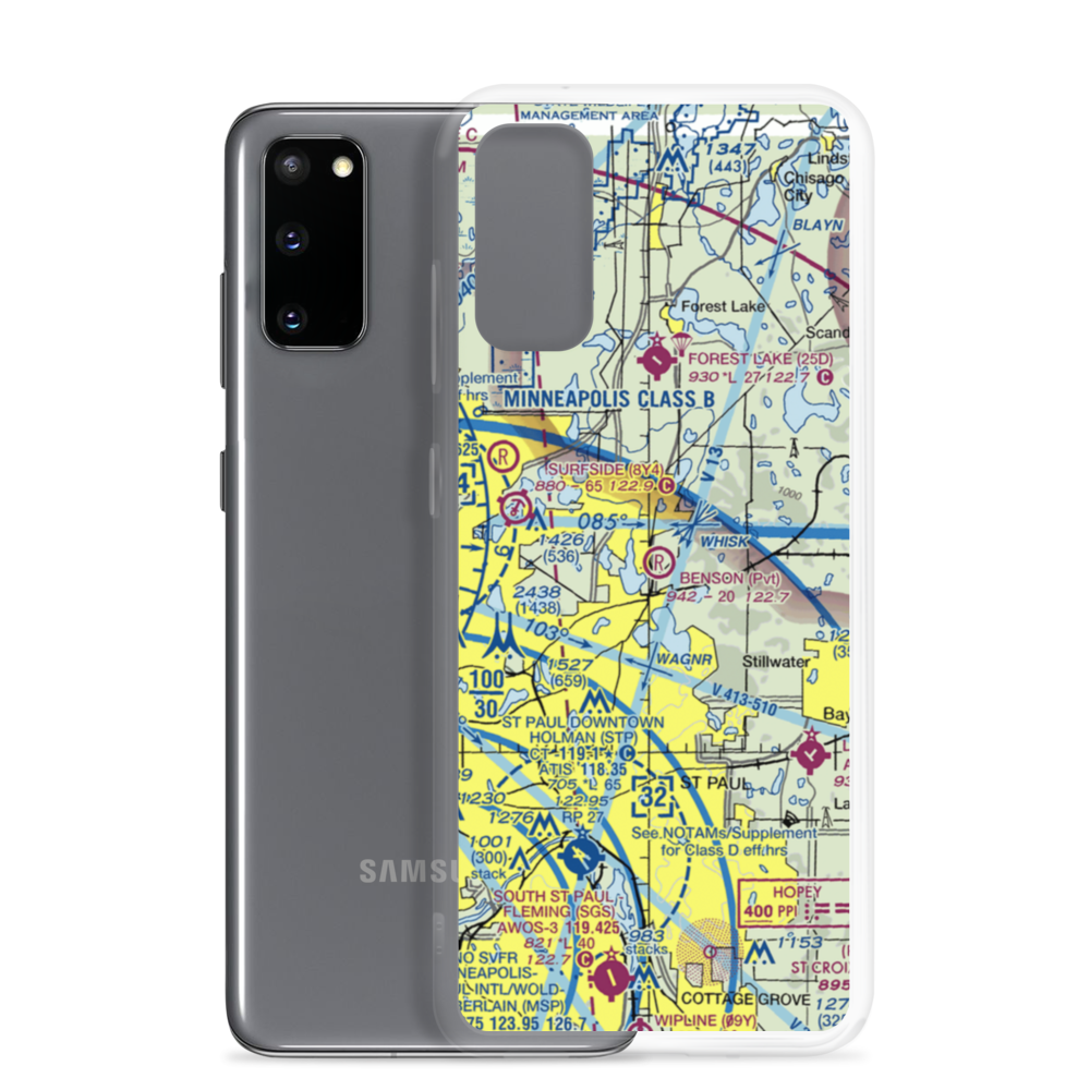 Benson Airport (6MN9) VFR Sectional Samsung Case Samsung Galaxy S20 model shown
