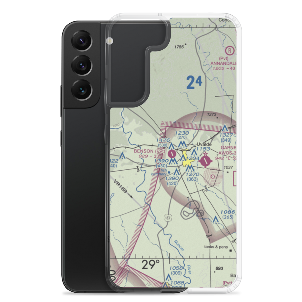 Benson Airstrip (2XS8) VFR Sectional Samsung Case Samsung Galaxy S22 Plus model shown