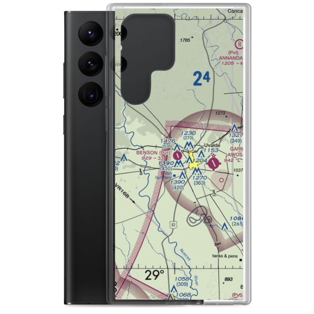 Benson Airstrip (2XS8) VFR Sectional Samsung Case Samsung Galaxy S22 Ultra model shown