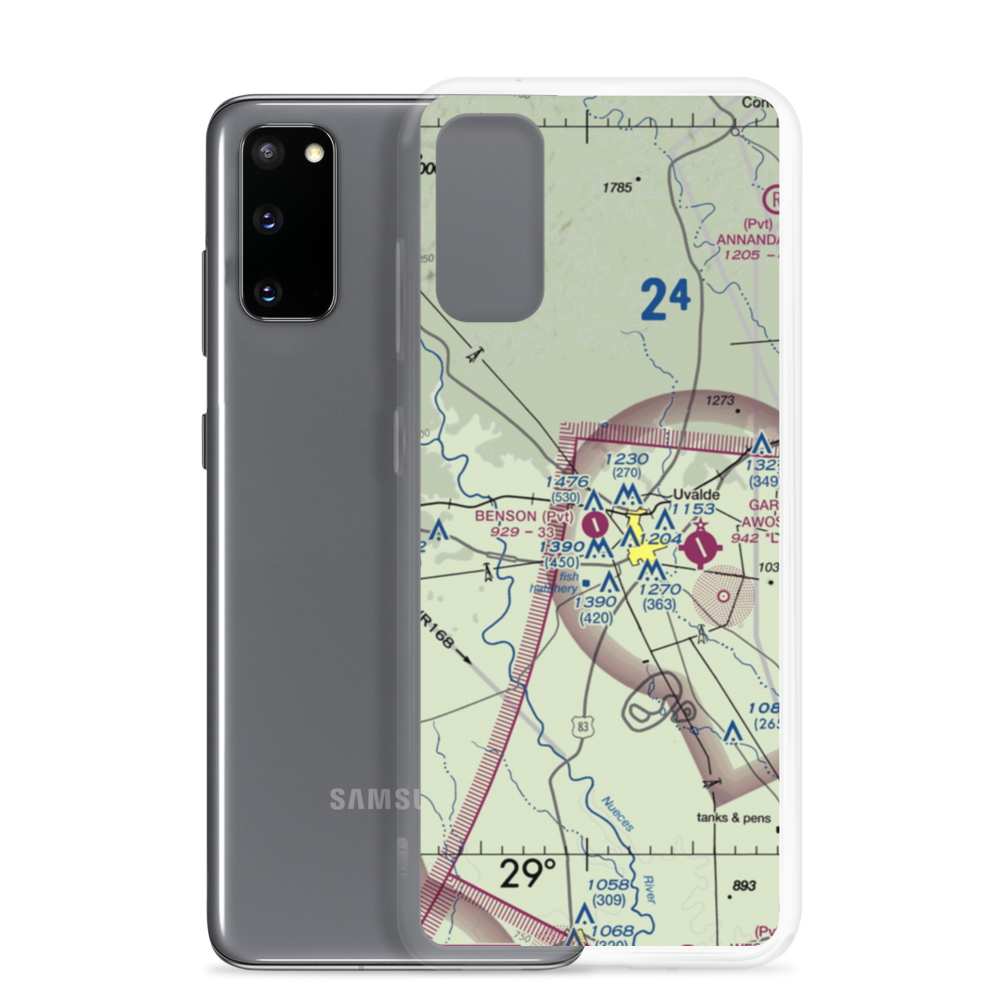 Benson Airstrip (2XS8) VFR Sectional Samsung Case Samsung Galaxy S20 model shown