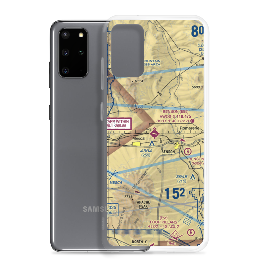 Benson Municipal Airport (E95) VFR Sectional Samsung Case Samsung Galaxy S20 Plus model shown