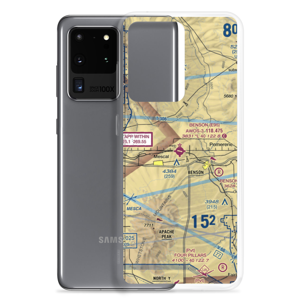 Benson Municipal Airport (E95) VFR Sectional Samsung Case Samsung Galaxy S20 Ultra model shown