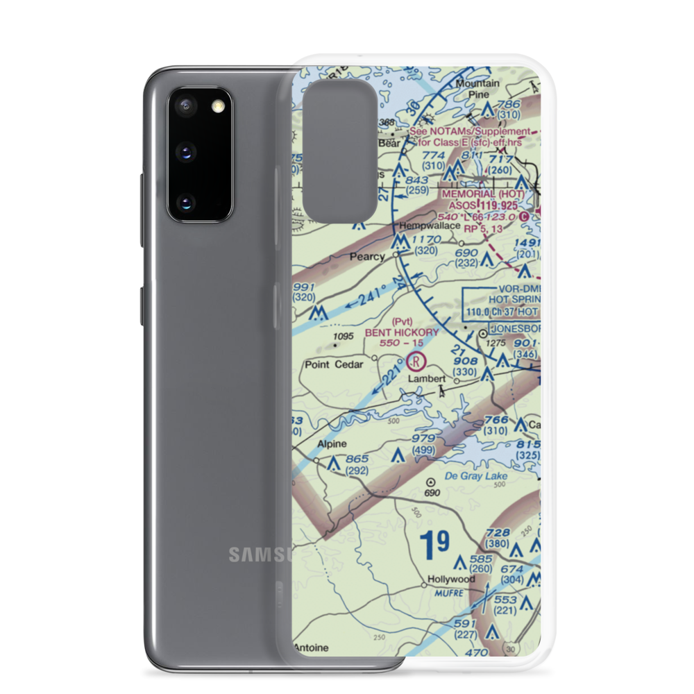 Bent Hickory Air Ranch Airport (0AR3) VFR Sectional Samsung Case Samsung Galaxy S20 model shown