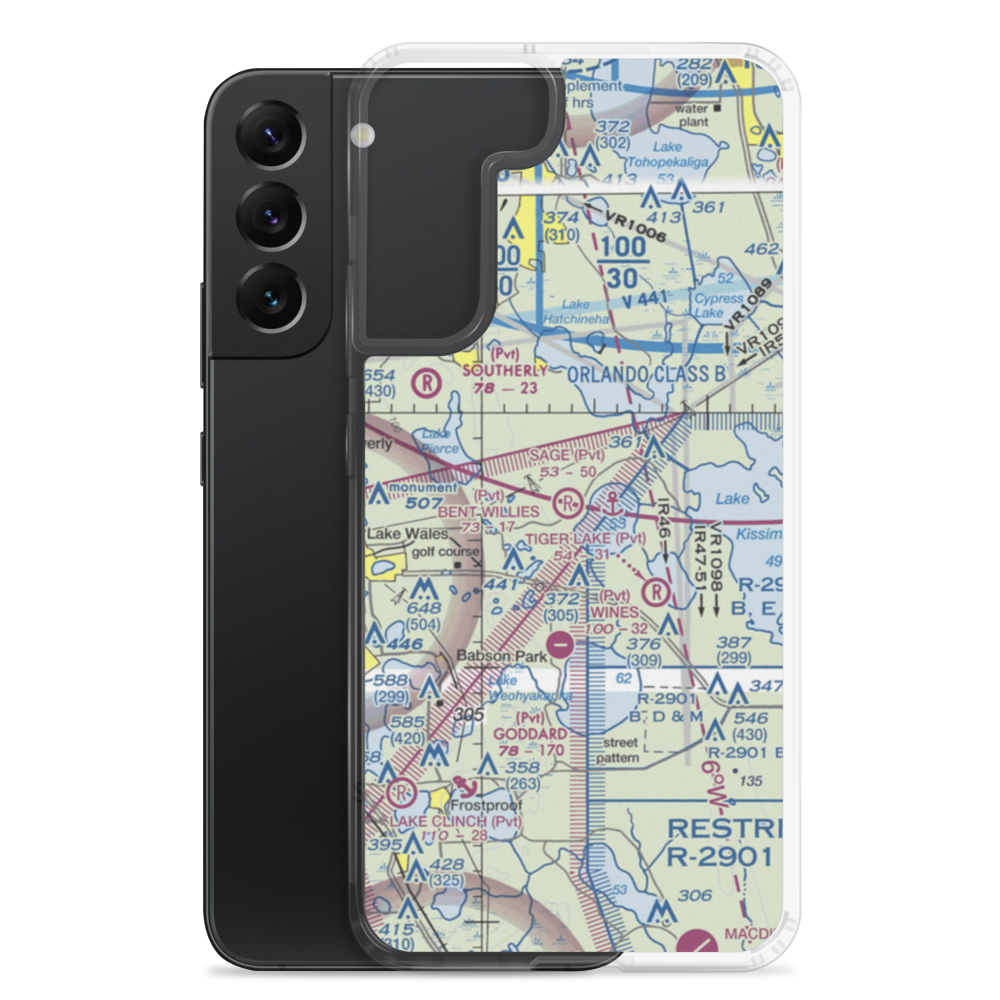Bent Willies Airport (52FA) VFR Sectional Samsung Case Samsung Galaxy S22 Plus model shown