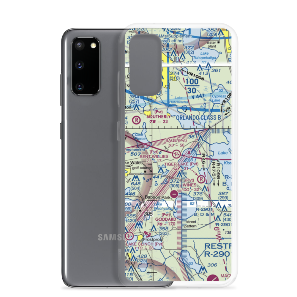 Bent Willies Airport (52FA) VFR Sectional Samsung Case Samsung Galaxy S20 model shown