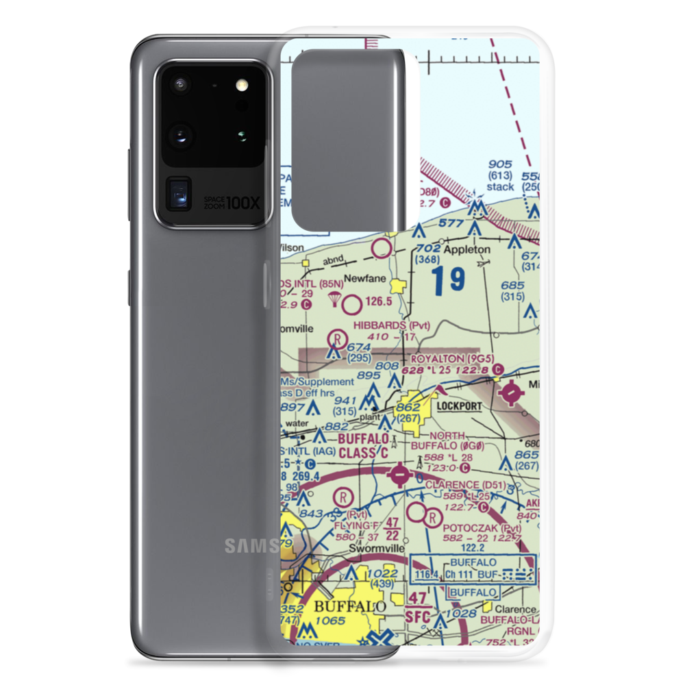 Bent-Wing Airport (59NY) VFR Sectional Samsung Case Samsung Galaxy S20 Ultra model shown