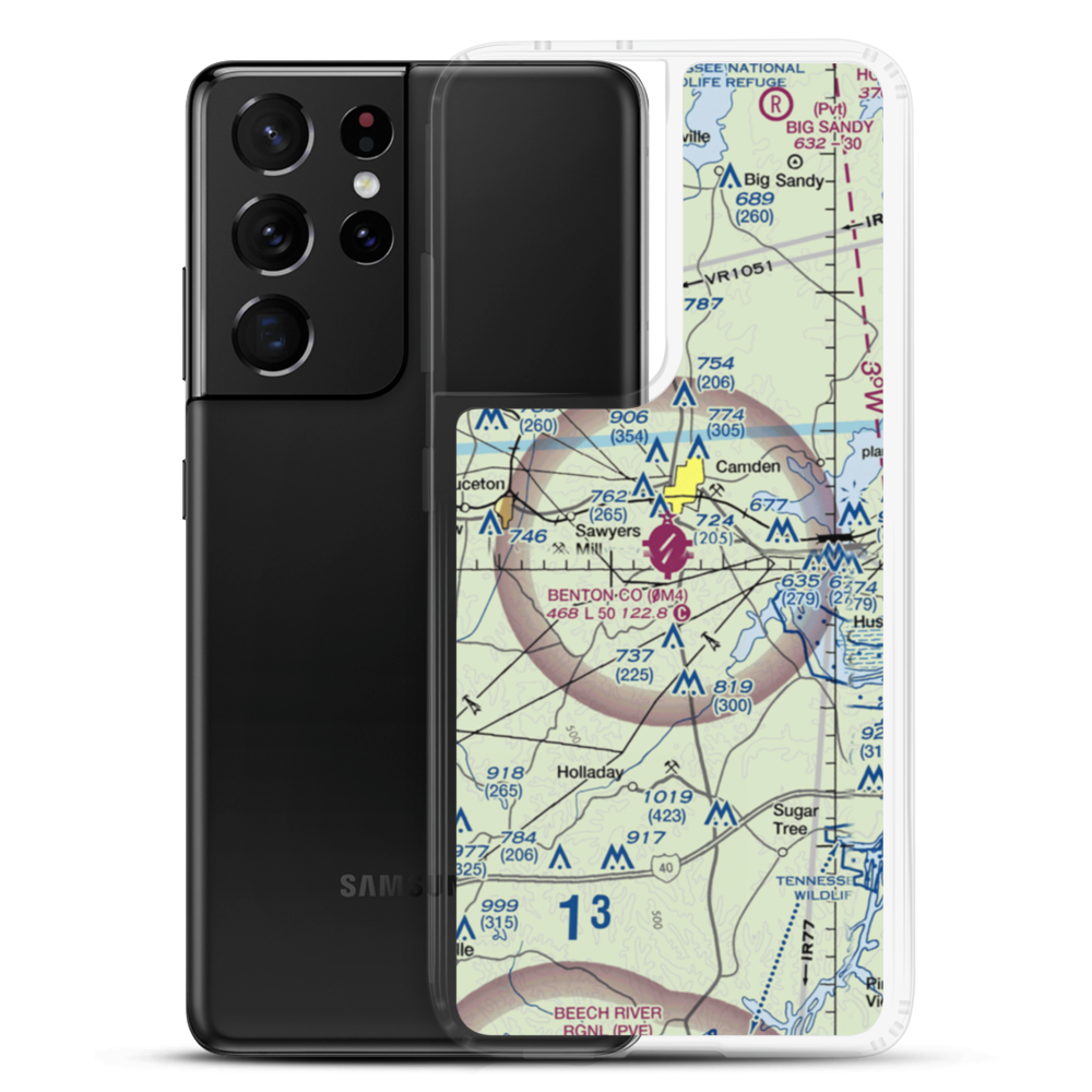 Benton County Airport (0M4) VFR Sectional Samsung Case Samsung Galaxy S21 Ultra model shown